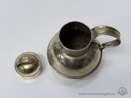 Oneida Silver Plate Creamer with Lid Vintage About 6 Inch Tall