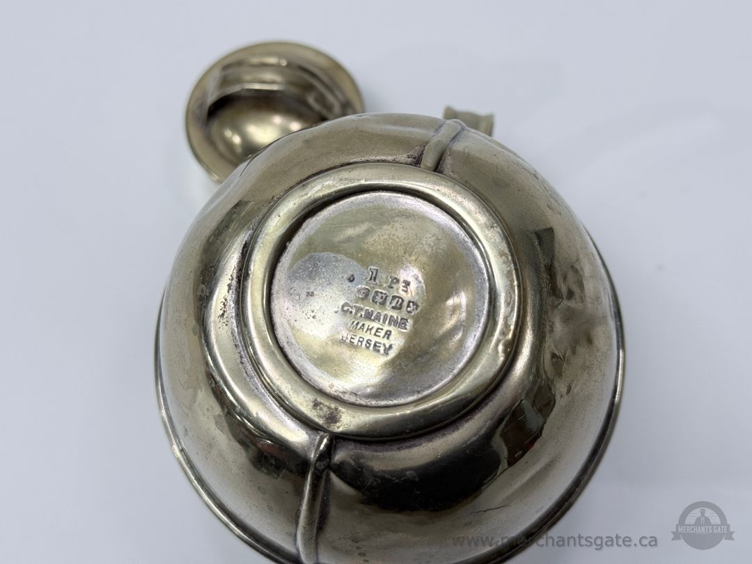 Oneida Silver Plate Creamer with Lid Vintage About 6 Inch Tall