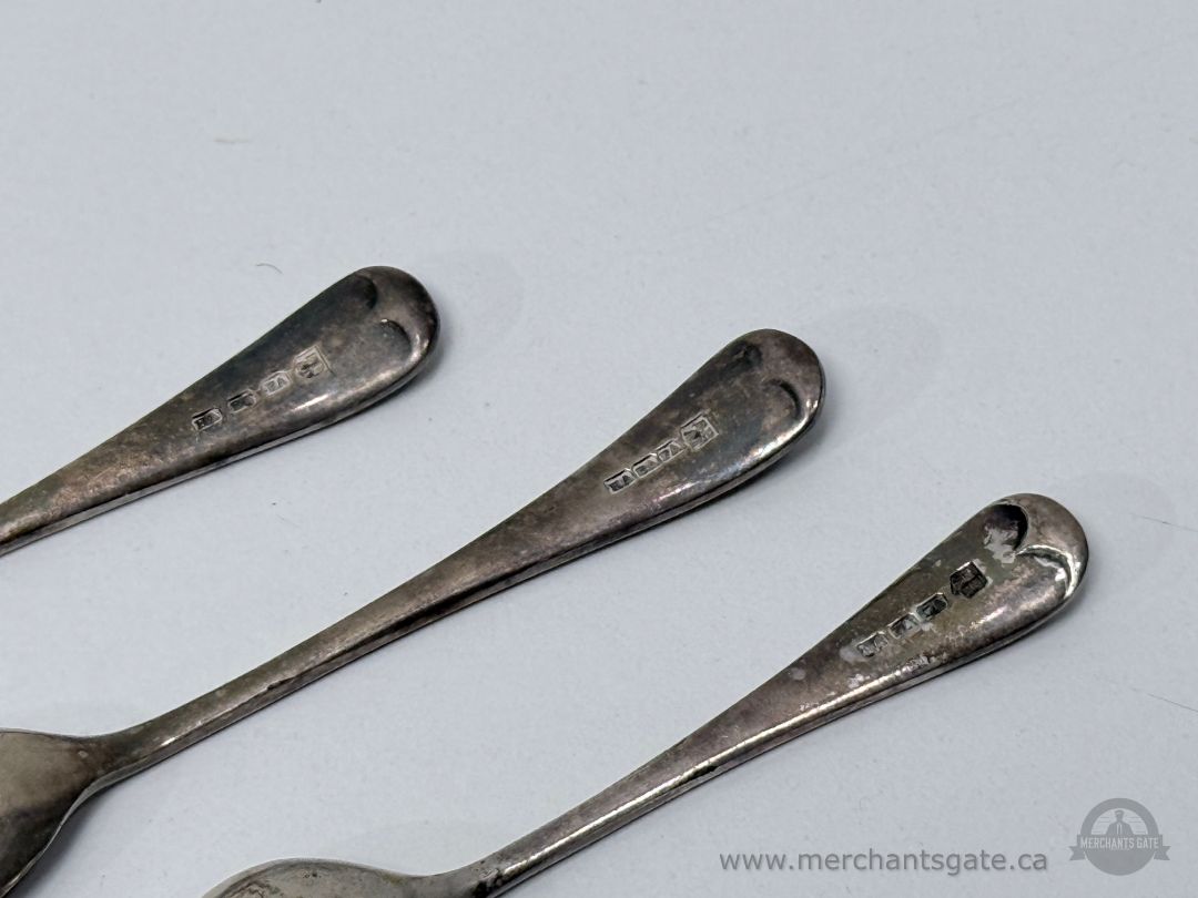 Vintage Silverplate Demitasse Spoons Set of Three