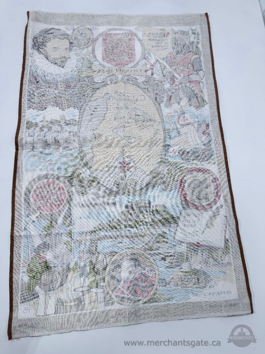 Vintage Channel Isles Souvenir Tea Towel All Cotton Made in Britain