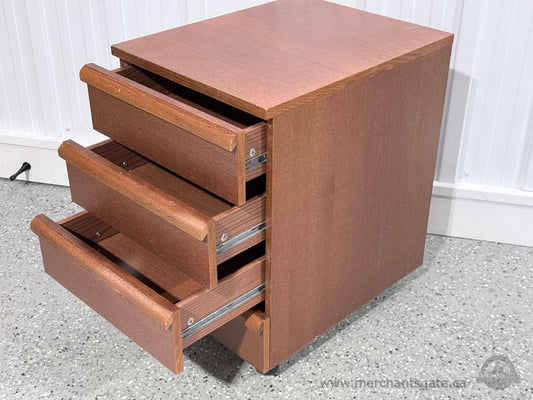 1990s Office Desk Side Cabinet 3 Drawer Pedestal Unit