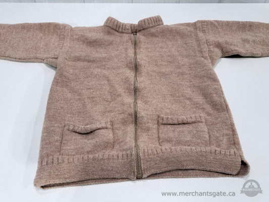 Vintage Guernsey Guernseys 100% Pure New Wool Zip Cardigan Sweater British Isles – 1980s