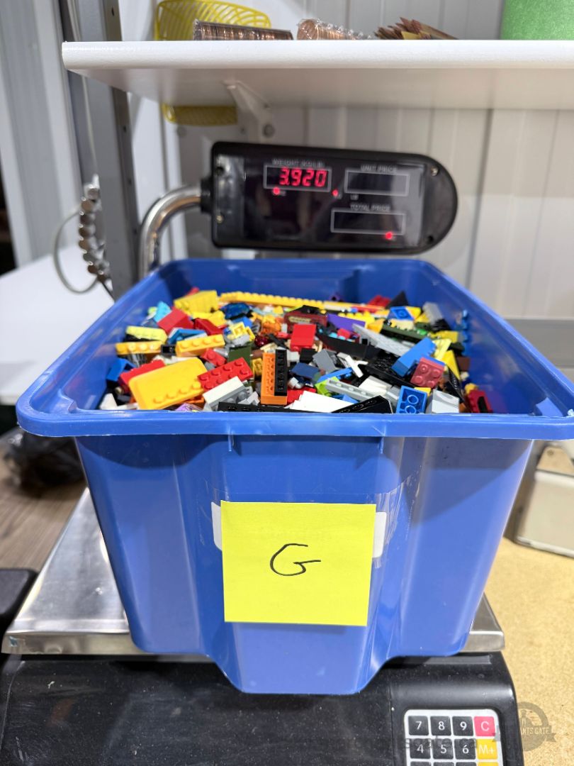 Bulk LEGO Lot 8.6 lbs Mixed Bricks Plates Panels Parts Pieces TOTE G