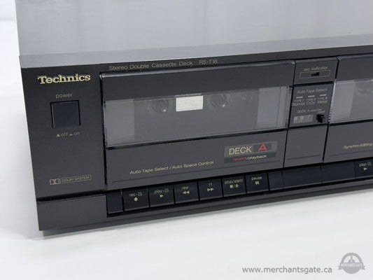 Technics RS T18 Stereo Double Cassette Deck Dolby System Tested Working