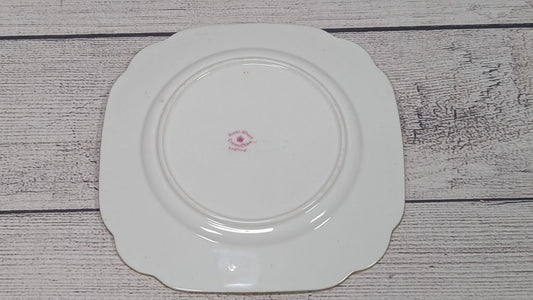 Royal Albert Rose Gold Gilt Cabbage Rose 7" Plate