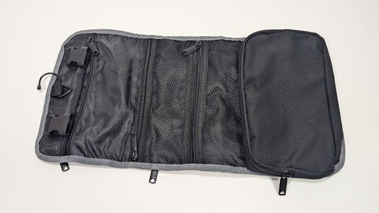 Totes Travel Toiletries Black & Gray Nylon Travel Kit Bag