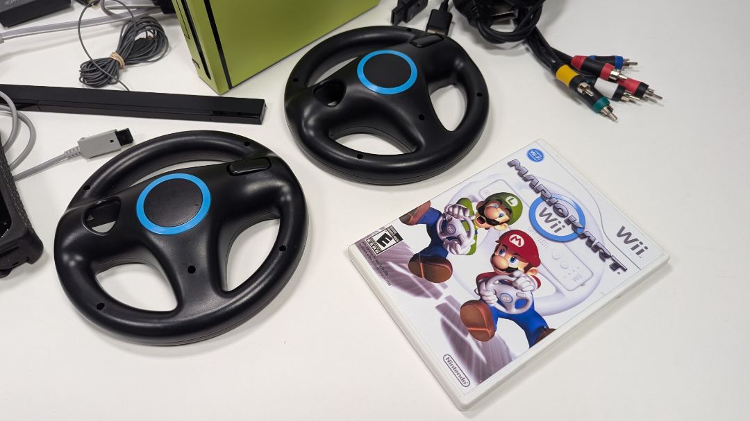 UNIQUE One of a kind Nintendo Wii Mario Kart Set / Complete! READ Below
