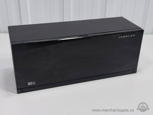 Laserline CD Storage Case 36 Disc Capacity Black Media Organizer Holders Set Of 2