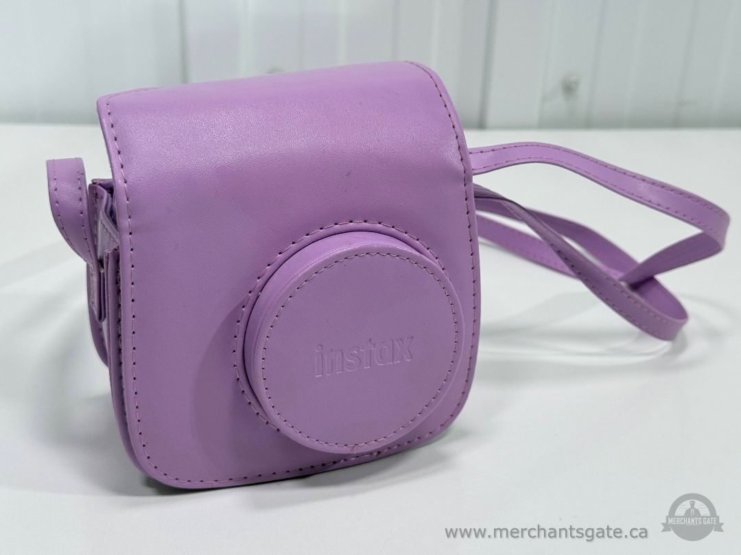 Fujifilm Instax Mini 7 Plus Instant Camera Purple with Case Tested Working