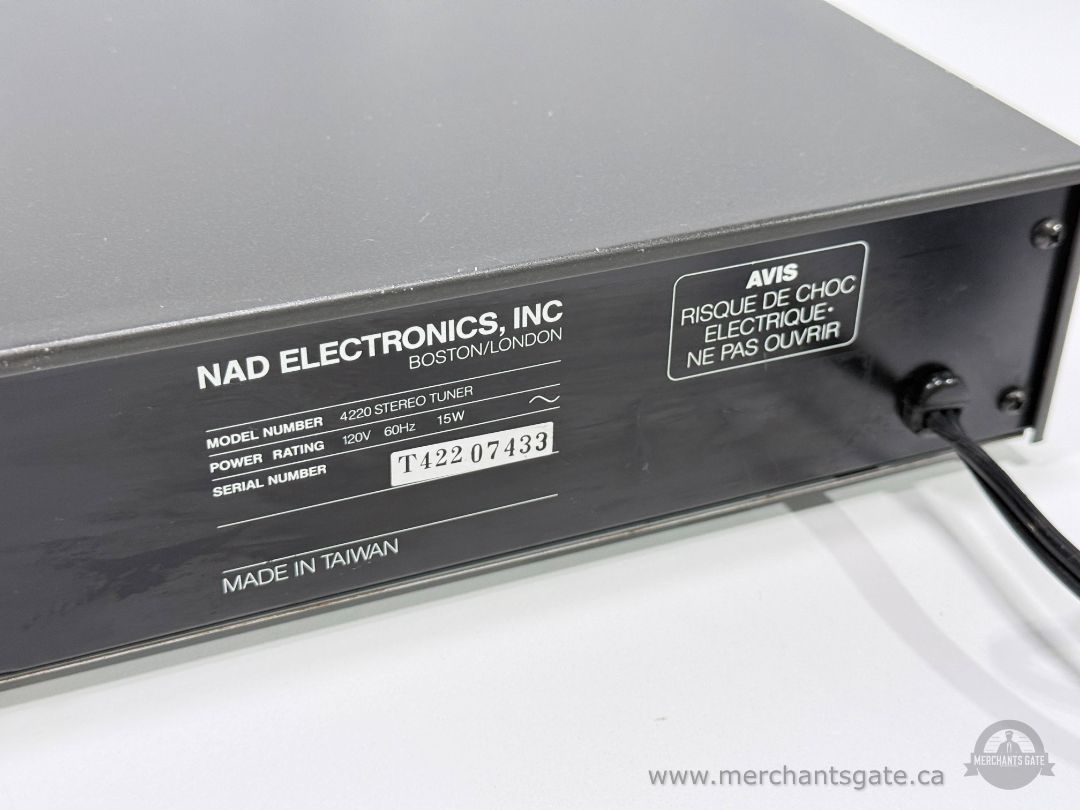 NAD 4220 Stereo Tuner AM FM Vintage Audio Component Tested Working