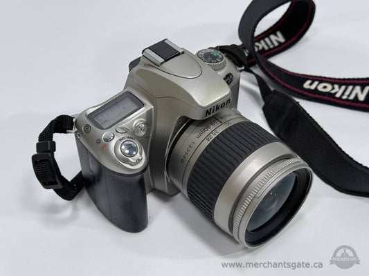 Nikon F55 35mm Film Camera with 28 80mm Lens Strap Tested Working