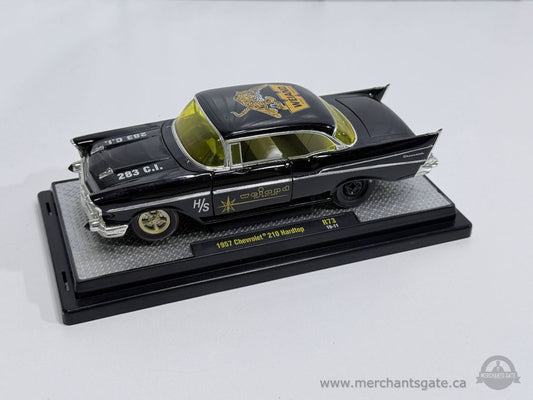 M2 Machines 1957 Chevrolet 210 Hardtop 1:24 Scale Diecast Model Car with Display Base