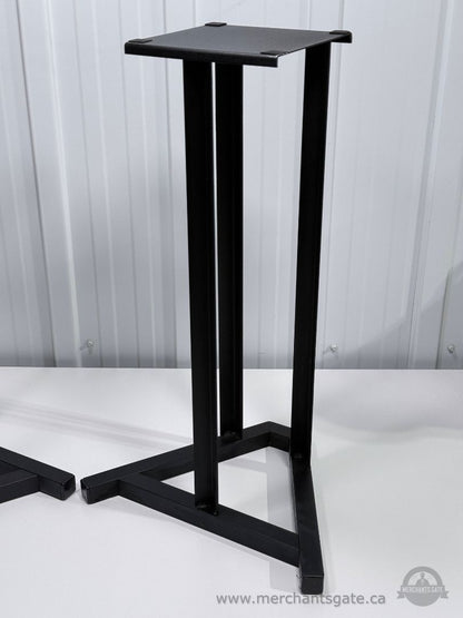 Atlantis Metal Speaker Stands Vintage 1990s Pair Black Audio Speaker Stands