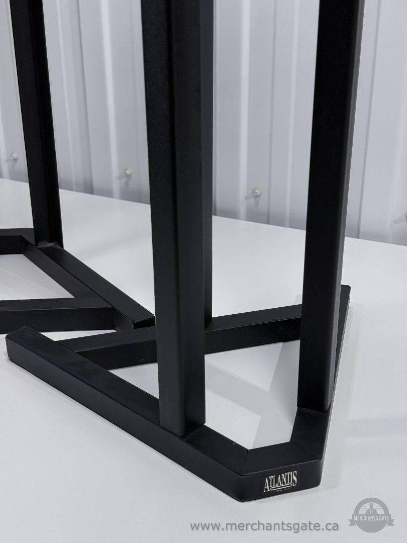 Atlantis Metal Speaker Stands Vintage 1990s Pair Black Audio Speaker Stands