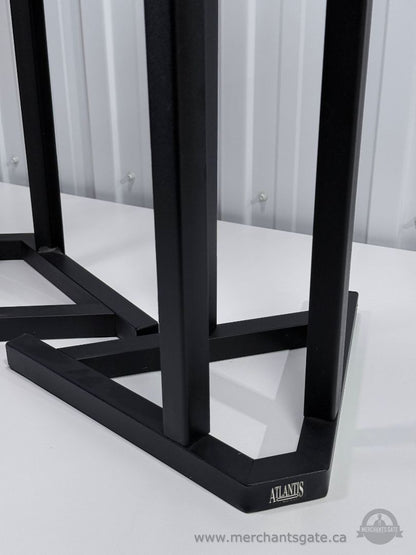 Atlantis Metal Speaker Stands Vintage 1990s Pair Black Audio Speaker Stands