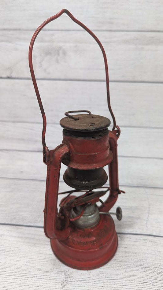 Vintage Winged Wheel No. 350 Red Lantern Cabin House Decor Made In Japan