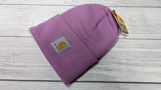 New! Carhartt OSFA Knit Cuffed Beanie Pink / Purple Colour