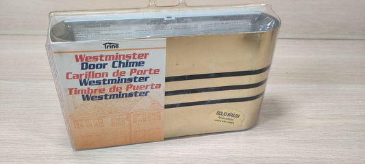 *Vintage* NOS New! Trine Westminster Door Chime Solid Brass / Made in USA