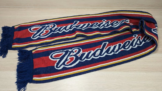 90's Budweiser Knitted Winter Scarf 68" x 8.5"