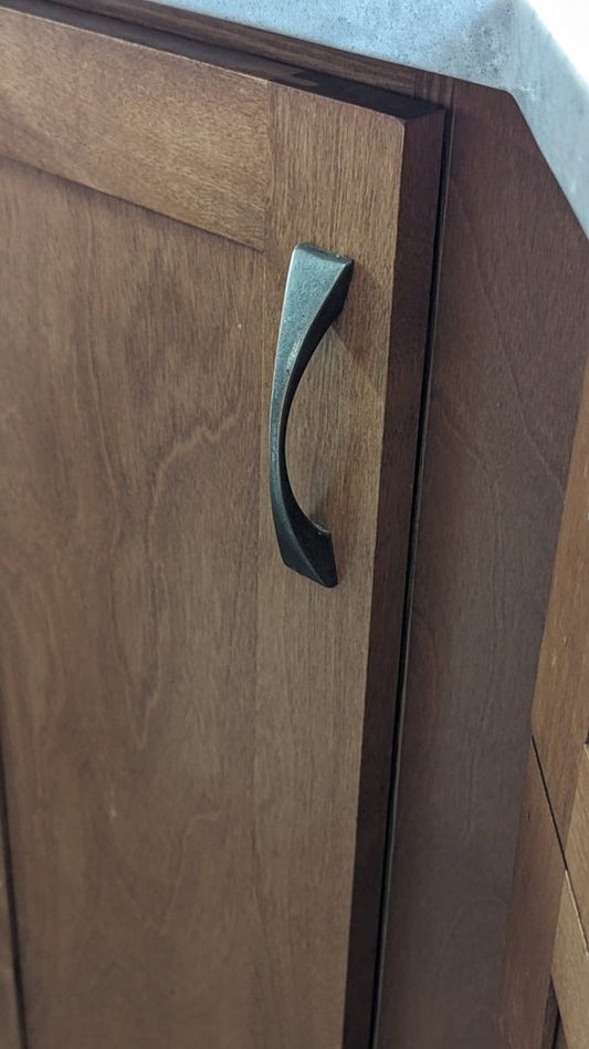 38 x 5" Iron / Gun Metal Finish Kitchen Pulls / Hardware Handles
