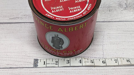 Vintage Prince Albert Crimp Cut Tin with Lid