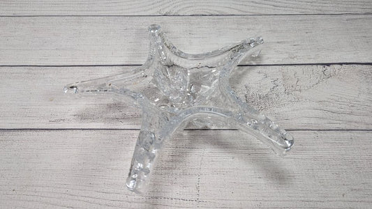 Decorative Blown Glass Starfish Dish 11.5"