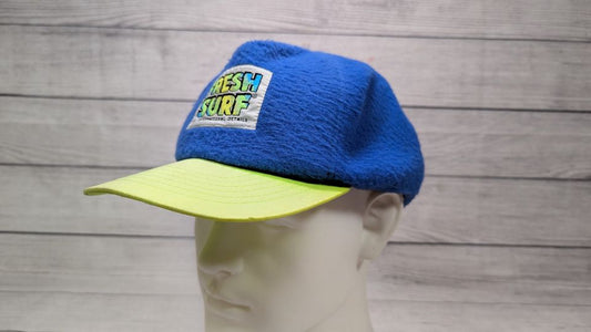 Fresh Surf International Vintage 90's Fleece Neon Hat! Snap Back / RARE!