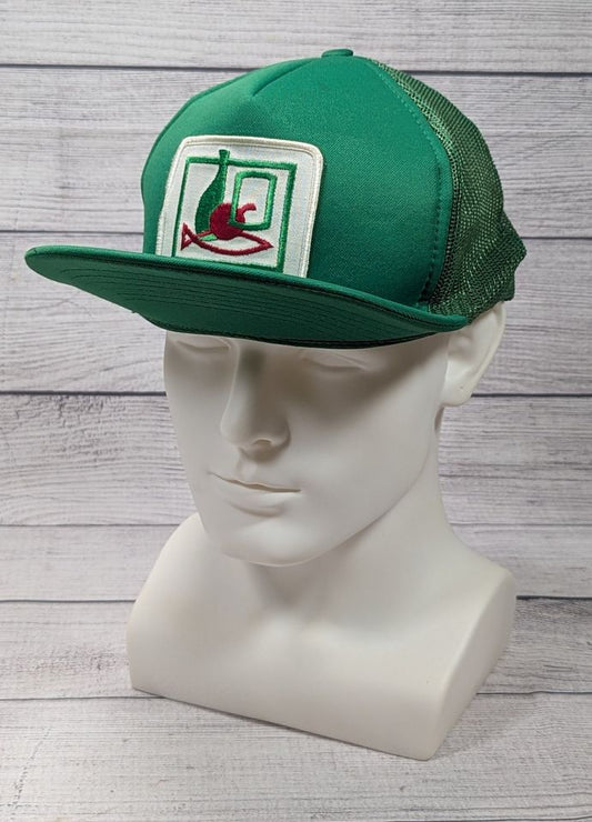 Vintage 80's Green Foam Front Agricultural Truckers Hat