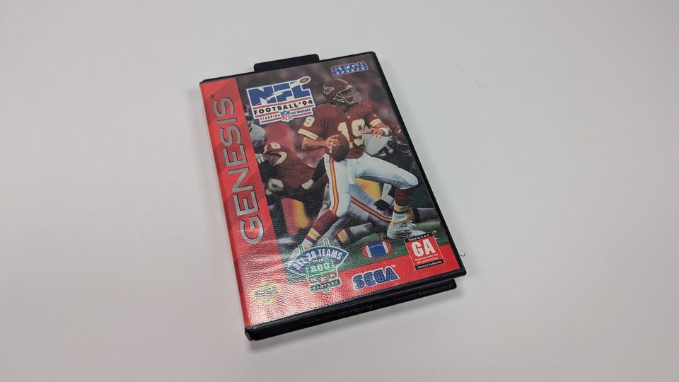 Vintage Sega Genesis NFL Football 94 Game + Box