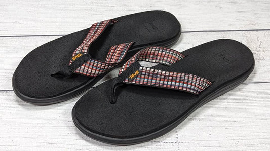 Like New! Teva ReFlip Retro Geometric Flip-Flop Womens Size 10