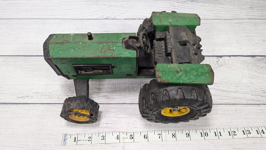 Vintage Pressed Steel 10" Tonka Toys Green Tractor