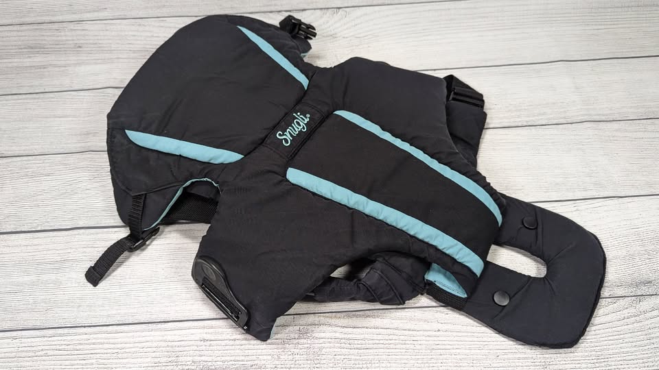 EUC Evenflo Snugli Baby Front Carrier Baby Blue/Gray /