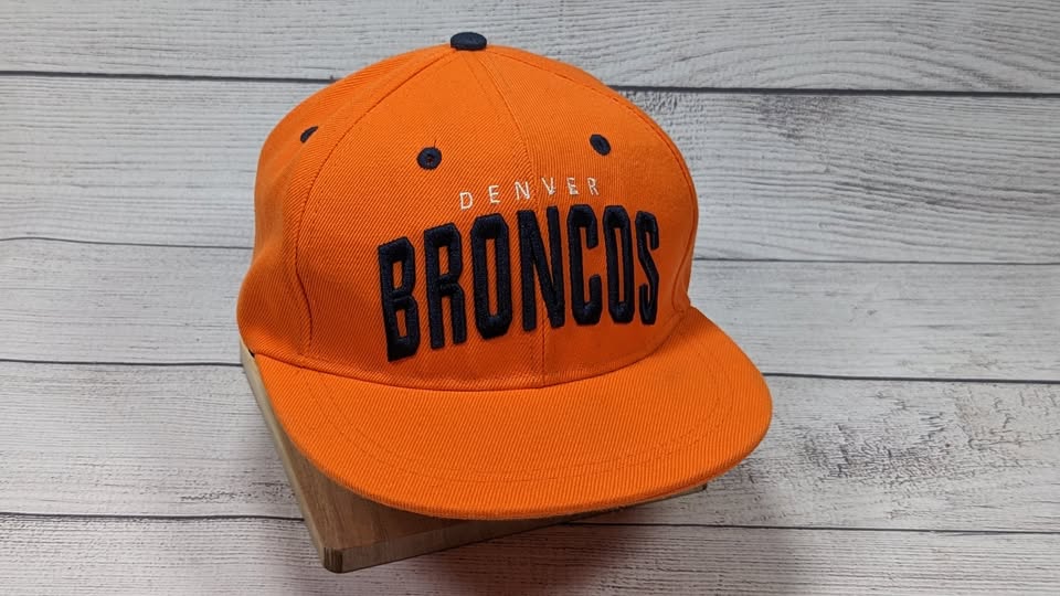 Denver Broncos Hat Cap Snap Back orange NFL Football Budweiser