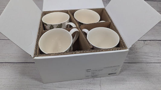 New! LENOX American by Design Jubilee Alice Drew Set of 4 Christmas Mugs