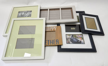Mixed Lot of 6 Picture Frames – Assorted Sizes & Styles