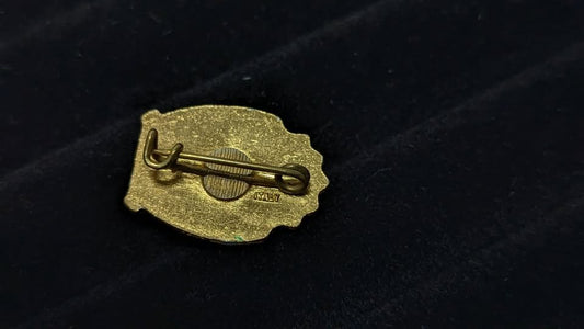 Vintage Red Bird Peace Brooch Catholic Dove Lapel Pin