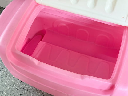 Little Tikes Pink Toy Chest with Lid – Large Storage Bin for Kids