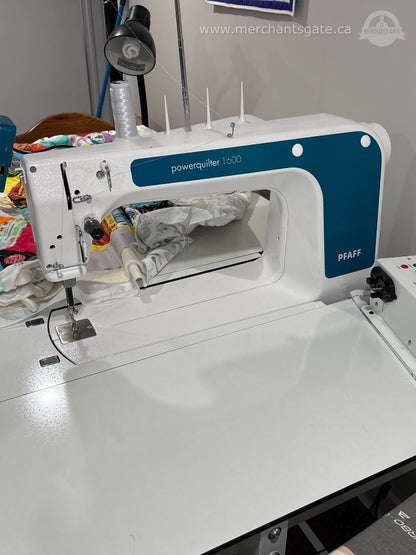 PFAFF PowerQuilter 1600 Longarm Quilting Machine + Table & Accessories