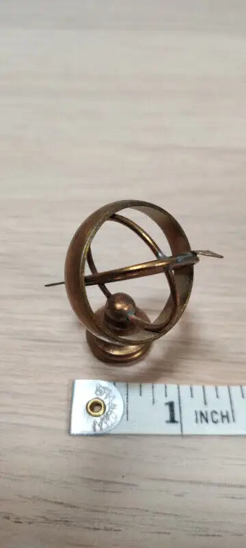 KLM Airlines Small Solid Brass Armillary Sphere