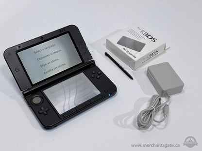 Nintendo 3DS XL Blue Handheld Console with Charger Stylus Tested Factory Reset