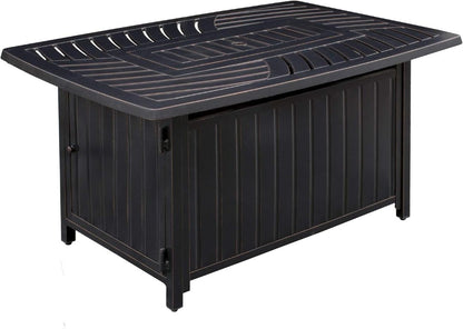 Paramount Dylan Convertible Aluminum Fire Table, Rectangular