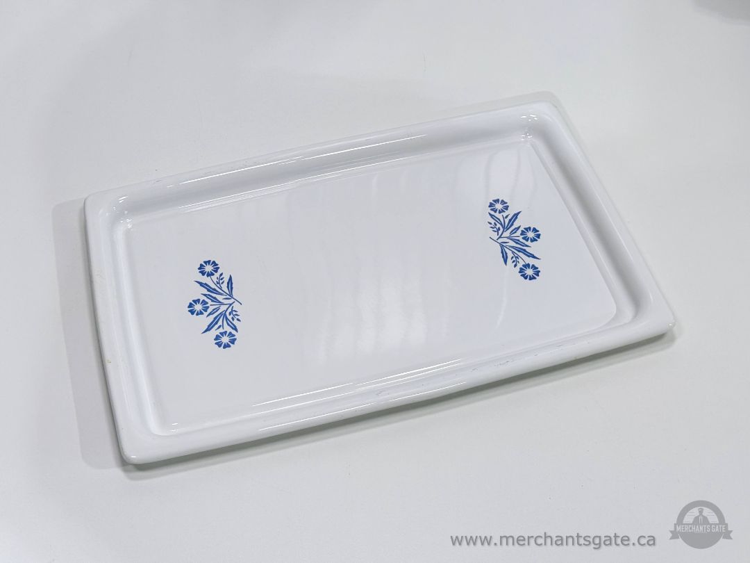 Corning Ware P-35-B Blue Cornflower Glass Baking Tray 14.5" x 8.75"