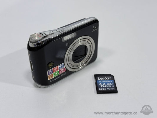 GE A950 Digital Camera 9.1MP 5X Optical Zoom Compact Camera with 16GB SD Card