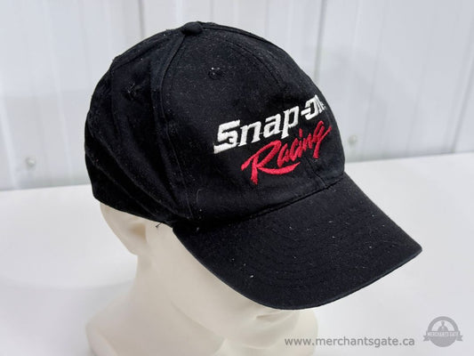 Snap On Racing Black Adjustable Baseball Cap Hat
