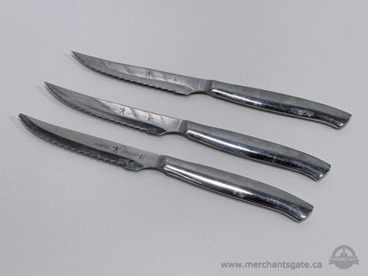 J A Henckels International Stainless Steel Serrated Steak Knives Set of 3