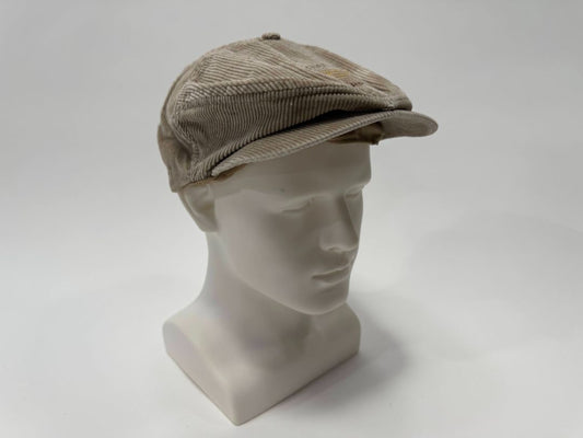 Vintage Statesman Carpets Corduroy Newsboy Cap
