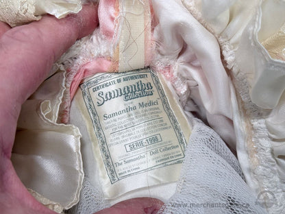 1998 Samantha Medici Porcelain Collector Doll with Stand + Extra