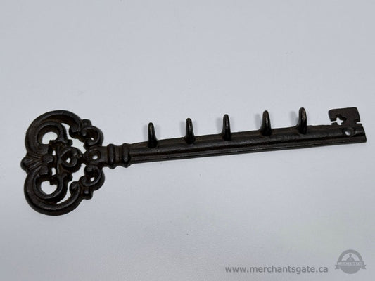 Decorative Cast Iron Key Wall Hook Rack 11" Vintage Style