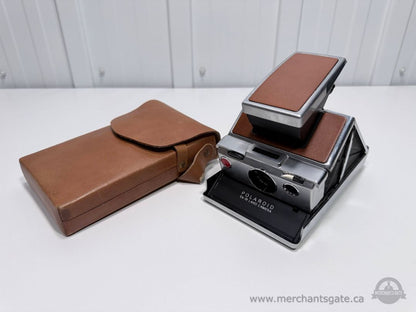 Polaroid SX 70 Land Camera Folding Instant Camera with Case
