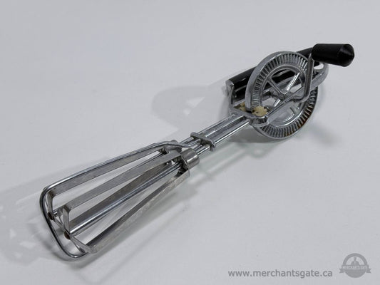 Vintage Hand Crank Egg Beater Manual Rotary Kitchen Mixer Stainless Steel